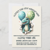 Dino-Mite Verjaardagsfeestje Kaart (Voorkant)