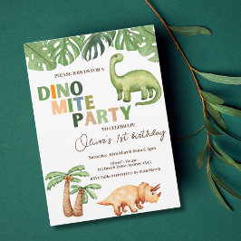 Dino-mite verjaardagsfeestje kaart