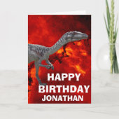 Dino-Mite verjaardagsfeestje Kaart (Voorkant)