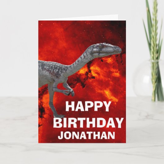 Dino-Mite verjaardagsfeestje Kaart (Voorkant)