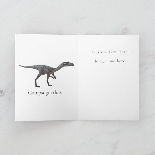 Dino-Mite verjaardagsfeestje Kaart (Binnen)