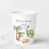 Dino-mite verjaardagsfeestje papieren bekers (Voorkant)