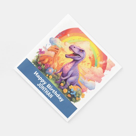 Dino-Mite verjaardagsfeestje Servet (Hoek)