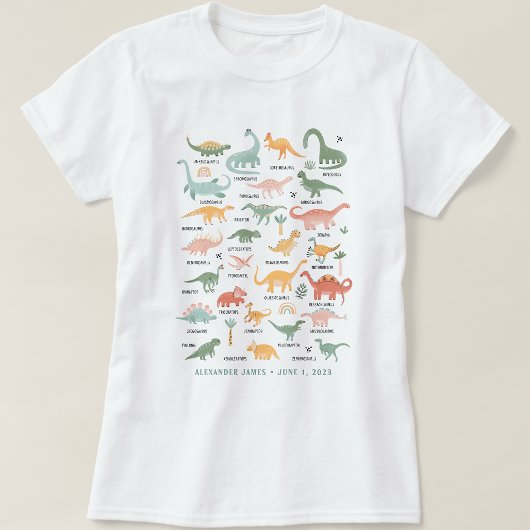 Dino Moeder in wording T-shirt
