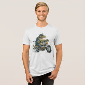 Dino Monster Tri-Blend Shirt (Voorkant volledig)