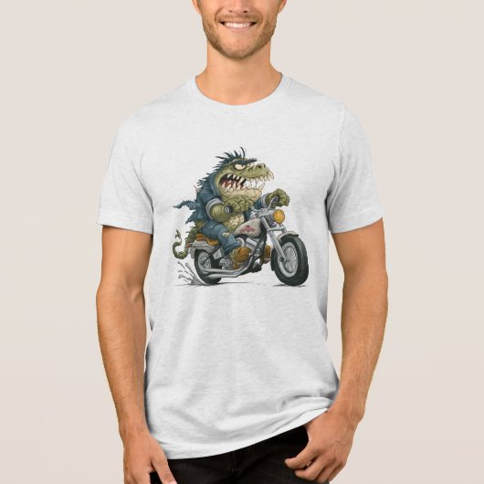 Dino Monster Tri-Blend Shirt (Voorkant)
