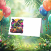 Dino Monster Truck Gelukkige Verjaardag Plaatskaartje