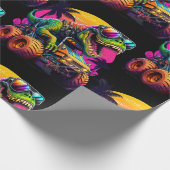 Dino Monster Trucks Cadeaupapier (Hoek)