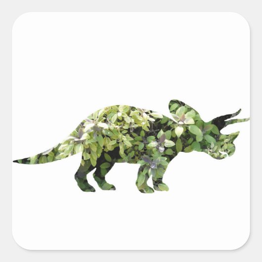 Dino Mood, Dinosaurus Art Sticker (Voorkant)