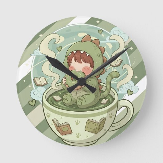 Dino Mug Adventure Ronde Klok (Voorkant)