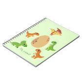 Dino Notitieboek – Mooie Dinosaurius Dagboek (Linkerzijde)