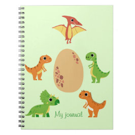 Dino Notitieboek – Mooie Dinosaurus Dagboek
