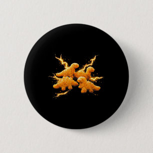 Dino Nugget Kussen Dinosaur Kus Liefhebber Ronde Button 5,7 Cm