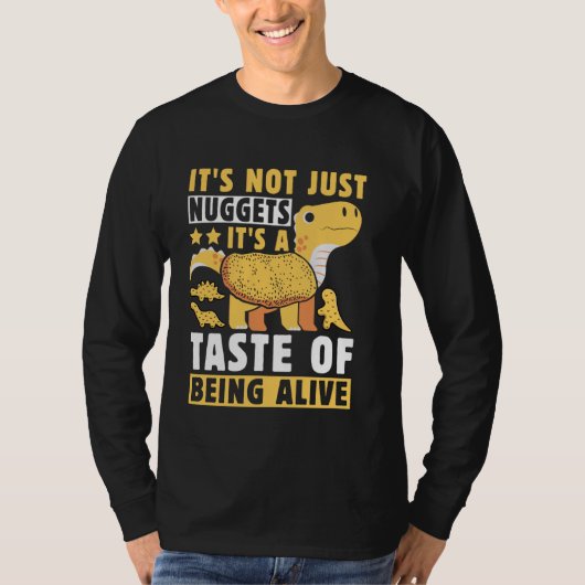 Dino Nugget Pluche Dino Nugget Kussen Kip Nugge T-shirt (Voorkant)