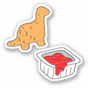 Dino nugget sticker