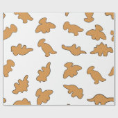 Dino Nuggets Patroon Cadeaupapier (Vlak)