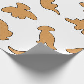 Dino Nuggets Patroon Cadeaupapier (Hoek)