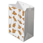 Dino Nuggets Patroon Medium Cadeauzakje (Voorkant Gekanteld)