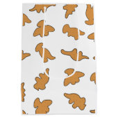Dino Nuggets Patroon Medium Cadeauzakje (Achterkant)