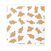 Dino Nuggets Patroon Notitieblok (Voorkant)