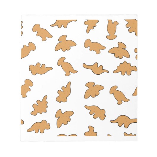 Dino Nuggets Patroon Notitieblok (Voorkant)