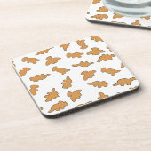 Dino Nuggets Pattern Bier Onderzetter (Linkerzijde)