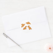 Dino nuggets ronde sticker (Envelop)