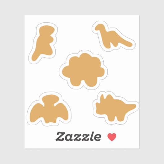 Dino nuggets verslaving sticker (Vel)