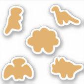 Dino nuggets verslaving sticker (Voorkant)