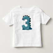 Dino-nummer Tree Kinder Shirts (Voorkant)