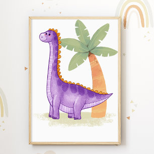 Dino Nursery Poster Dinosaurs Kinder Room Print