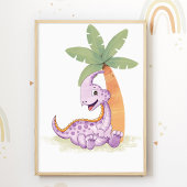 Dino Nursery Poster Dinosaurs Kinder Room Print