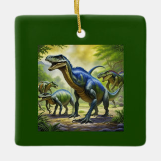 Dino Oerwoud Adventure Keramisch Ornament