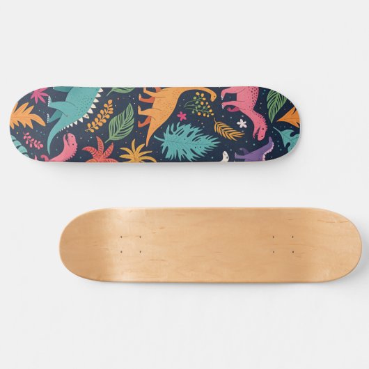 Dino Oerwoud Adventure" Skateboard Deck (Horizontaal)