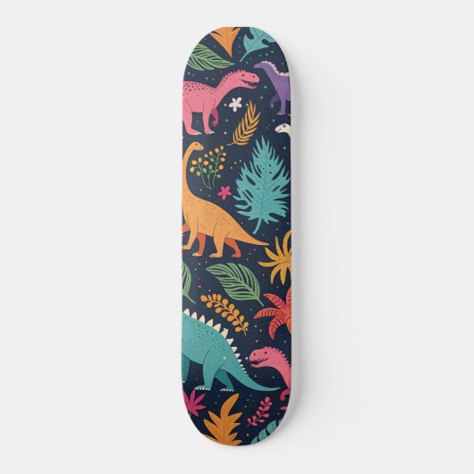 Dino Oerwoud Adventure" Skateboard Deck (Voorkant)