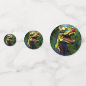 Dino Oerwoud kind thema Confetti (Achterkanten)