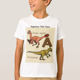 Dino of Prehistorisch Dier Letter A T-shirt
