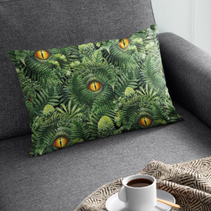 Dino Ogen Groene Planten Oude Wezens Kunst Accent Kussen