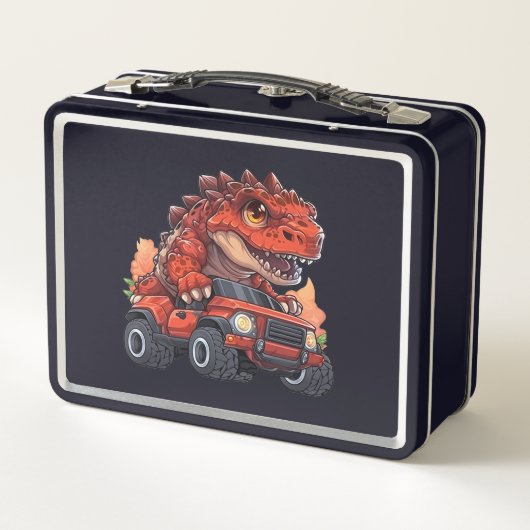 Dino on Wheels: Back-to-School Avontuurlijke Lunch (Achterkant)