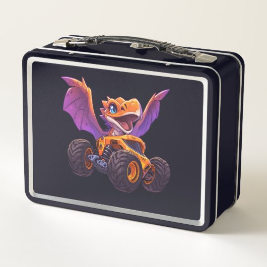 Dino on Wheels: Back-to-School Avontuurlijke Lunch (Achterkant)