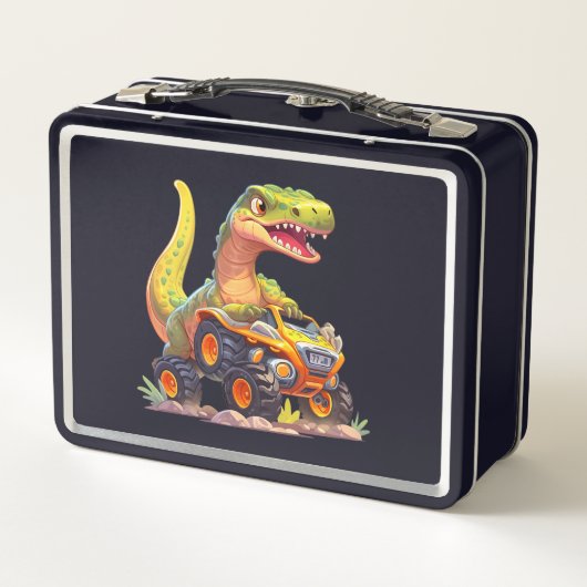 Dino on Wheels: Back-to-School Avontuurlijke Lunch (Achterkant)