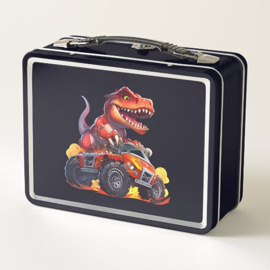 Dino on Wheels: Back-to-School Avontuurlijke Lunch (Achterkant)