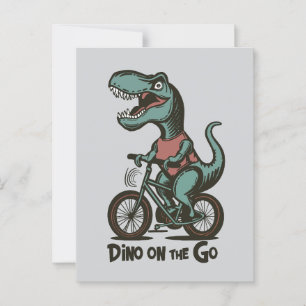 Dino onderweg briefkaart
