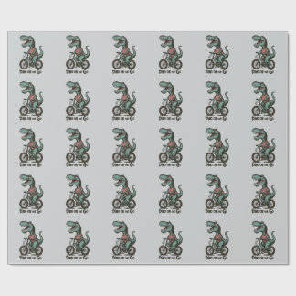 Dino onderweg cadeaupapier