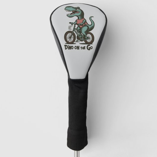 Dino onderweg golfheadcover (Voorkant)