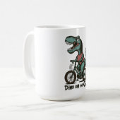 Dino onderweg koffiemok (Voorkant links)