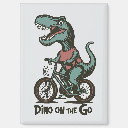 Dino onderweg magneet (Voorkant)
