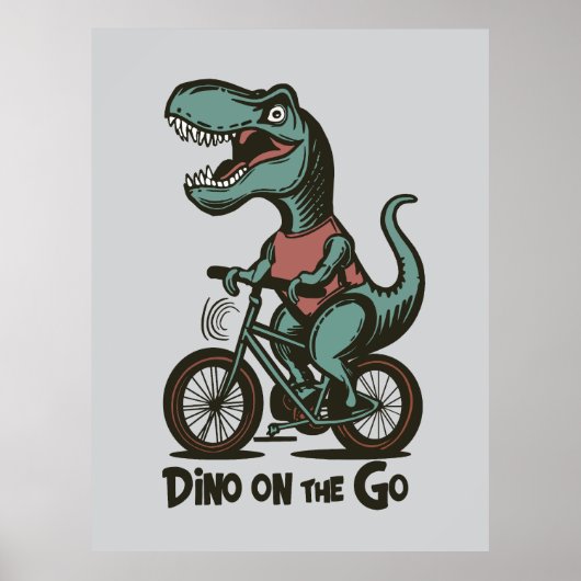 Dino onderweg poster (Voorkant)