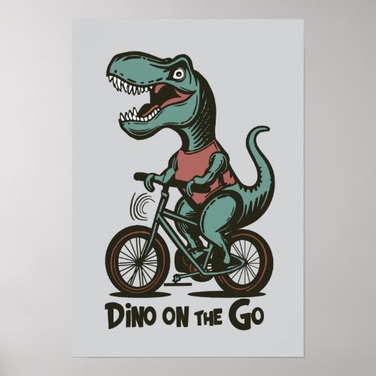 Dino onderweg poster (Voorkant)