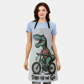 Dino onderweg schort (Gedragen)
